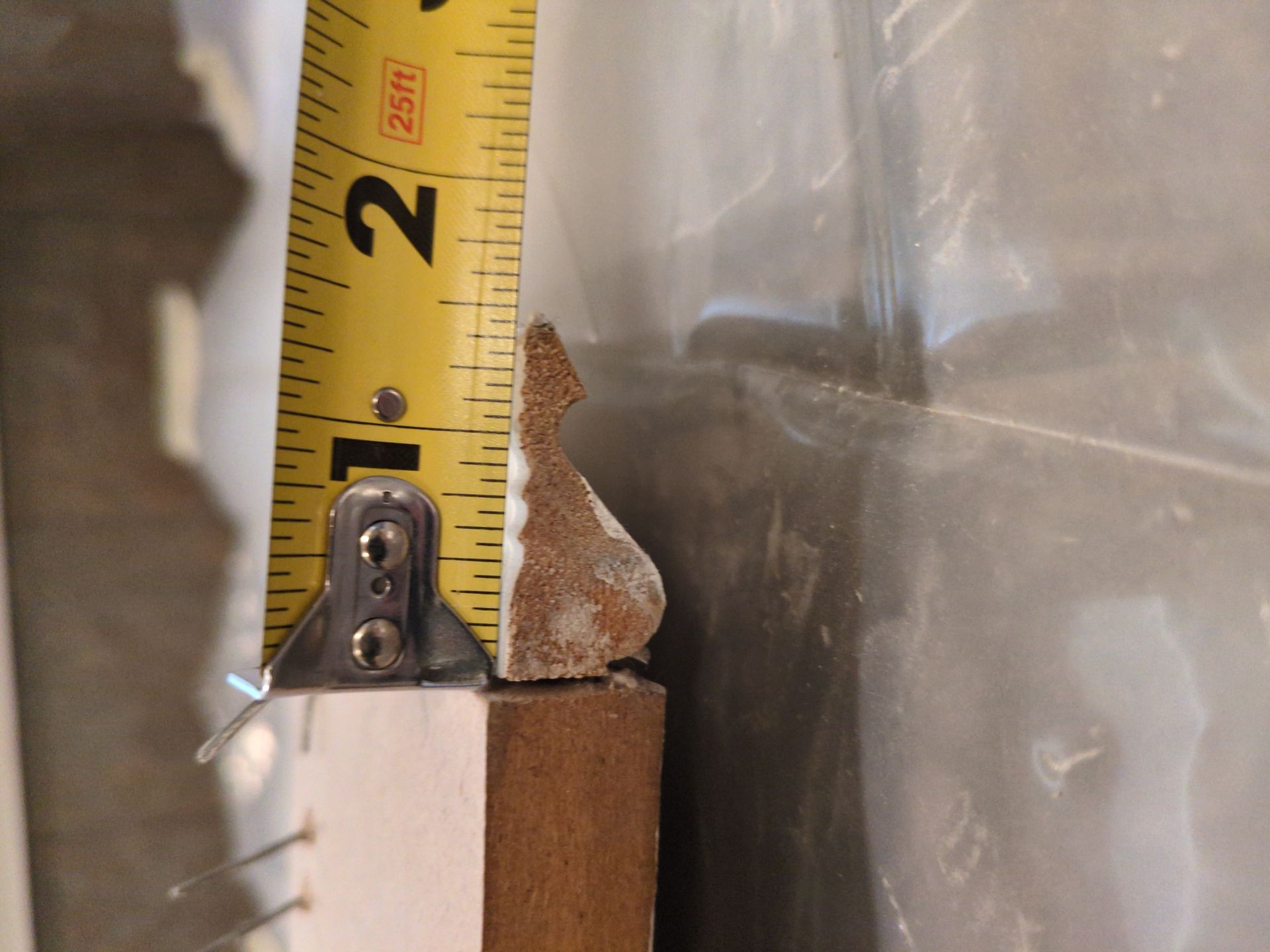 Finished bathroom closet and shelving in Athens GA home